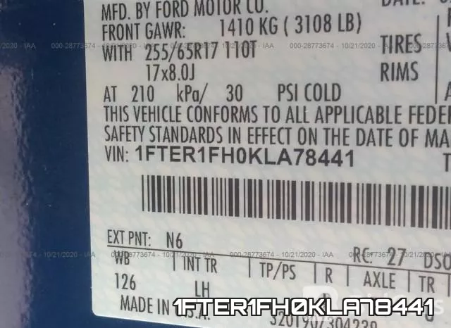 1FTER1FH0KLA78441 фото 9