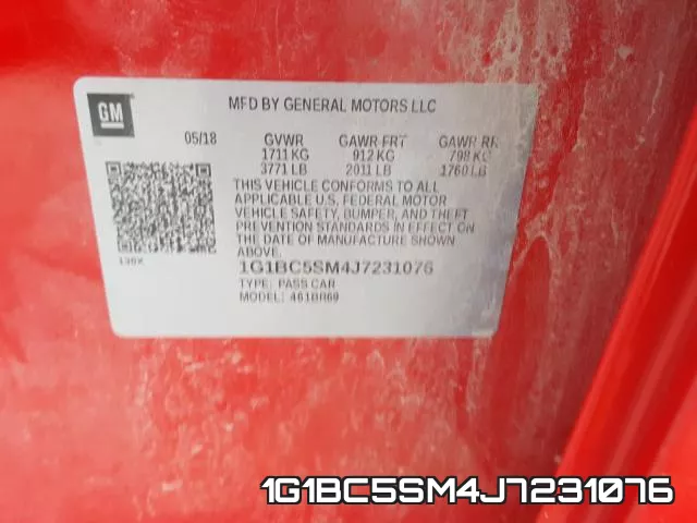1G1BC5SM4J7231076 фото 2