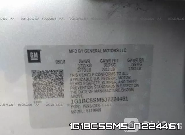 1G1BC5SM5J7224461 фото 10