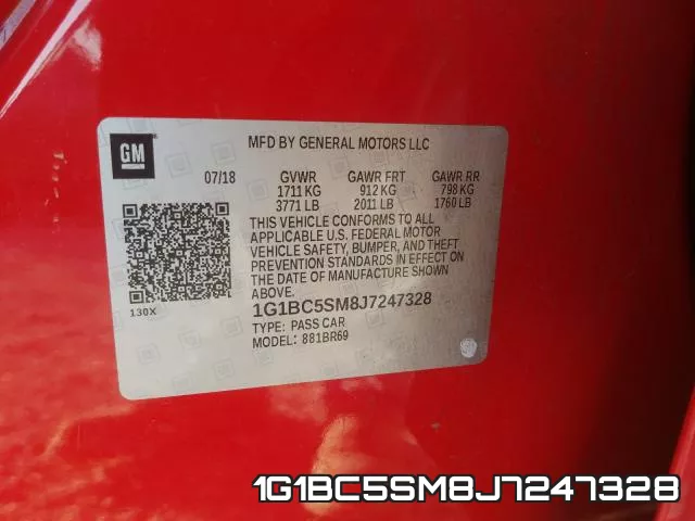 1G1BC5SM8J7247328 фото 2