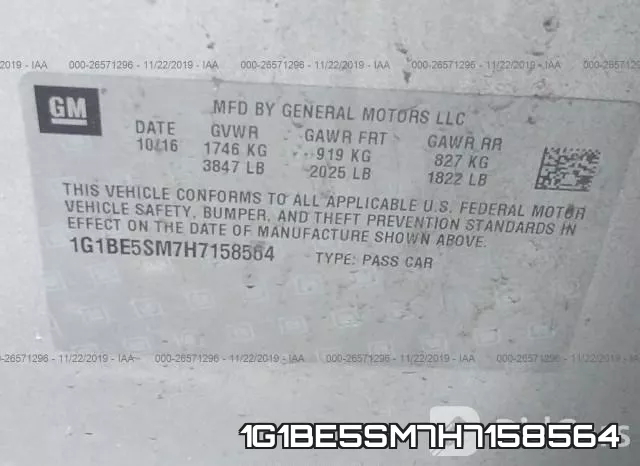 1G1BE5SM7H7158564 фото 10