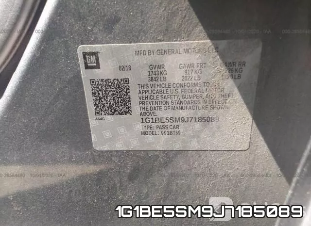 1G1BE5SM9J7185089 фото 10