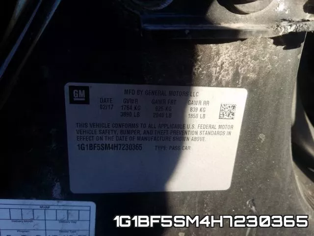 1G1BF5SM4H7230365 фото 2
