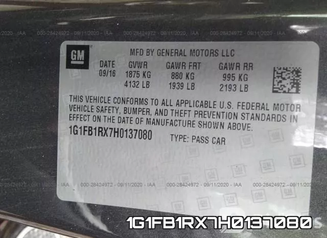 1G1FB1RX7H0137080 фото 8