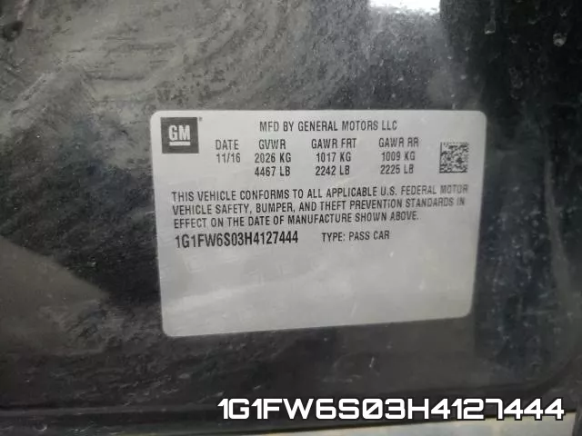 1G1FW6S03H4127444 фото 2
