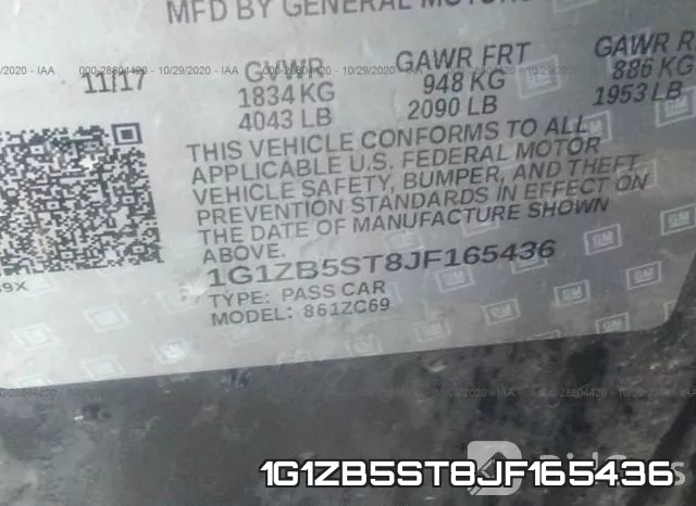 1G1ZB5ST8JF165436 фото 10
