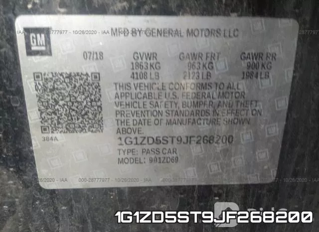 1G1ZD5ST9JF268200 фото 9