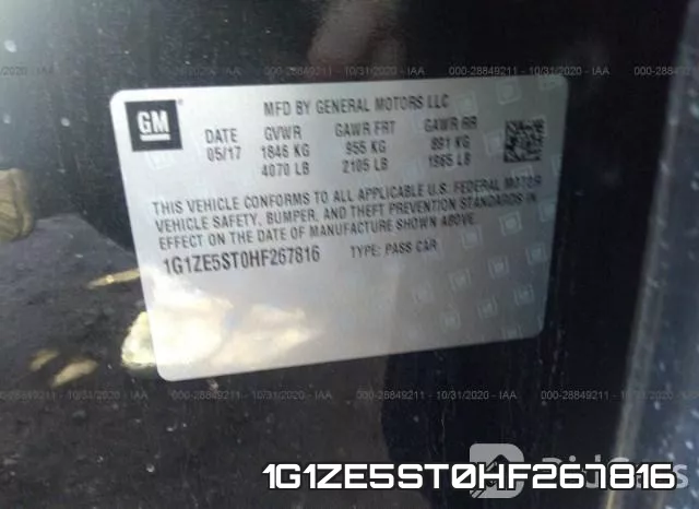 1G1ZE5ST0HF267816 фото 7