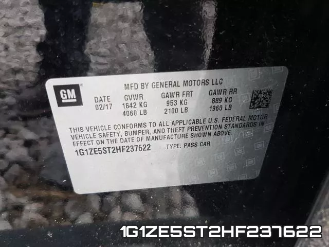 1G1ZE5ST2HF237622 фото 2