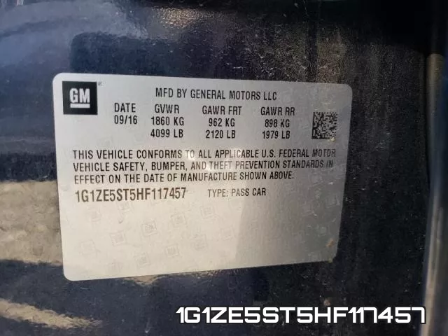 1G1ZE5ST5HF117457 фото 2