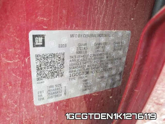 1GCGTDEN1K1276119 фото 2