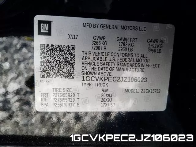 1GCVKPEC2JZ106023 фото 2