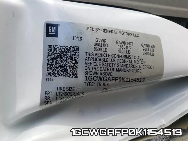 1GCWGAFP0K1154513 фото 2