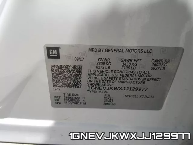 1GNEVJKWXJJ129977 фото 2