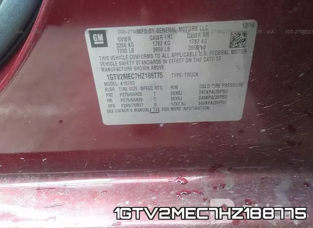 1GTV2MEC7HZ188775 фото 10