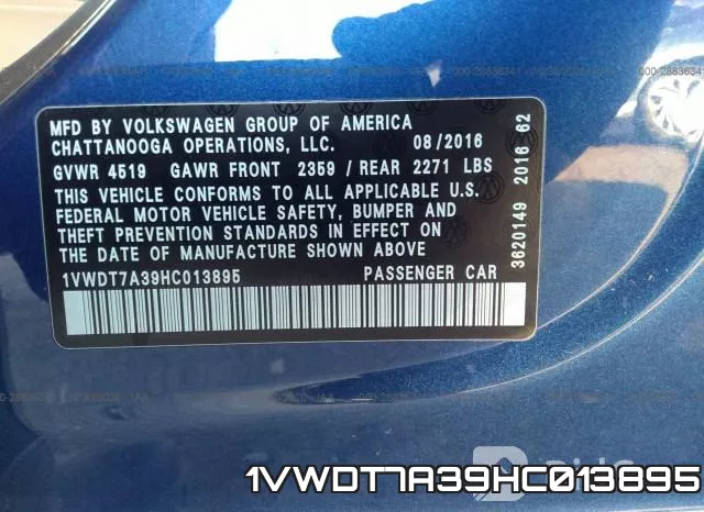 1VWDT7A39HC013895 фото 10