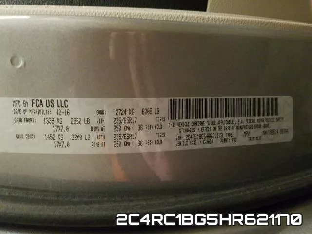 2C4RC1BG5HR621170 фото 2