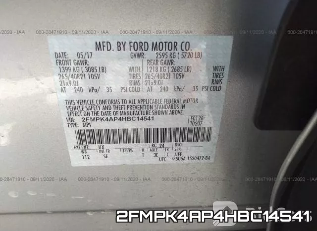 2FMPK4AP4HBC14541 фото 10