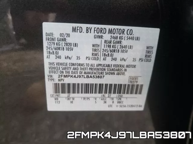 2FMPK4J97LBA53807 фото 2