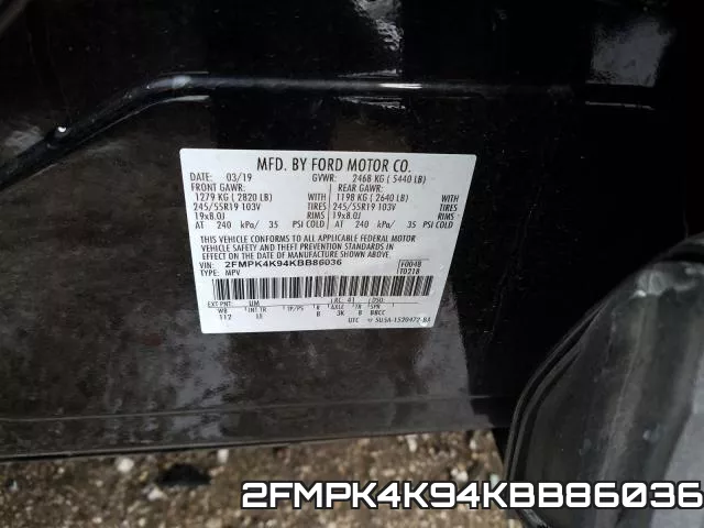 2FMPK4K94KBB86036 фото 2