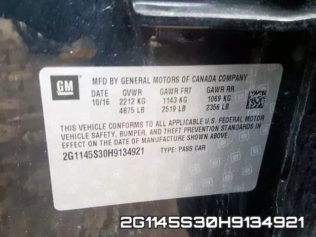 2G1145S30H9134921 фото 2