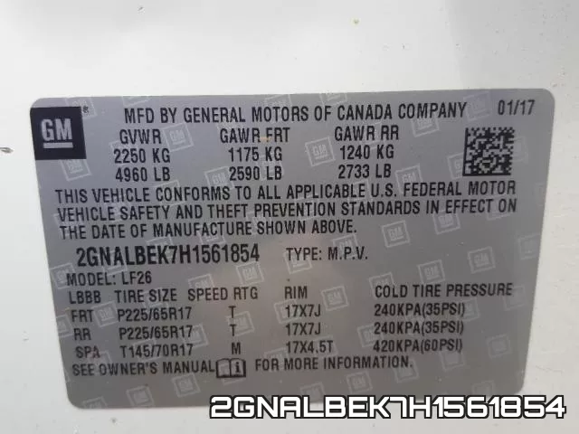 2GNALBEK7H1561854 фото 2