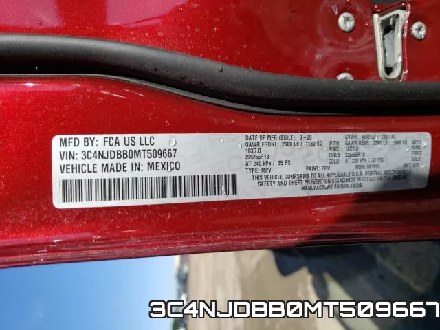 3C4NJDBB0MT509667 фото 2