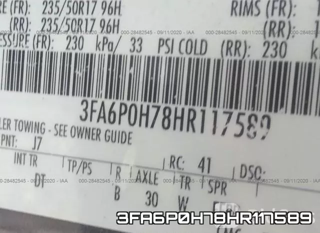 3FA6P0H78HR117589 фото 9