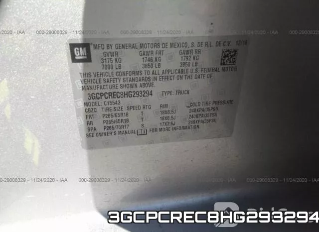 3GCPCREC8HG293294 фото 10