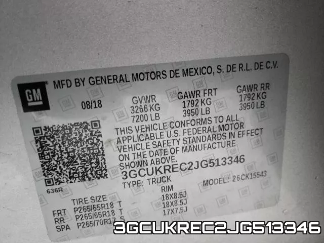 3GCUKREC2JG513346 фото 2