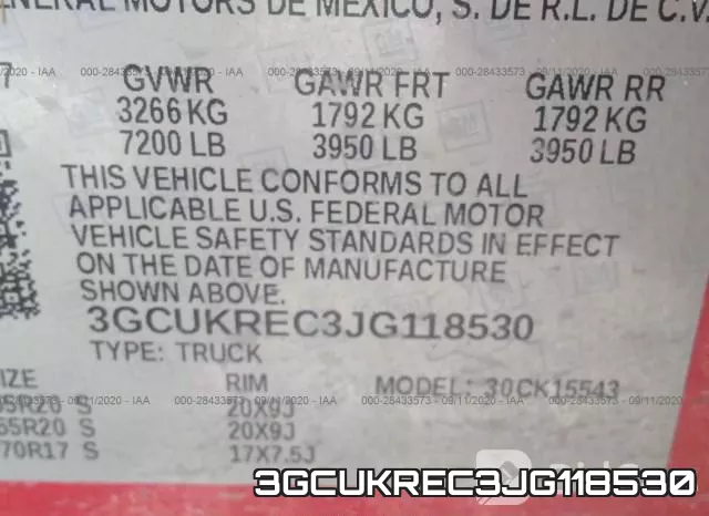3GCUKREC3JG118530 фото 10