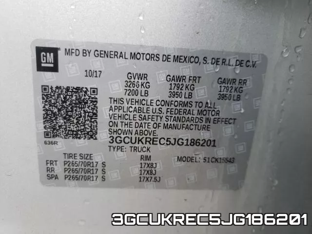 3GCUKREC5JG186201 фото 2