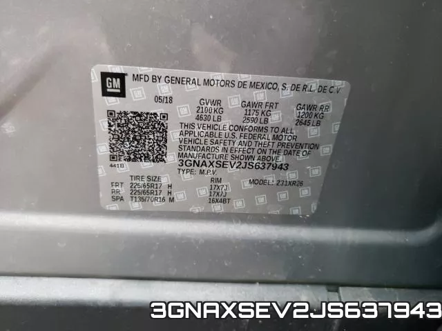 3GNAXSEV2JS637943 фото 2