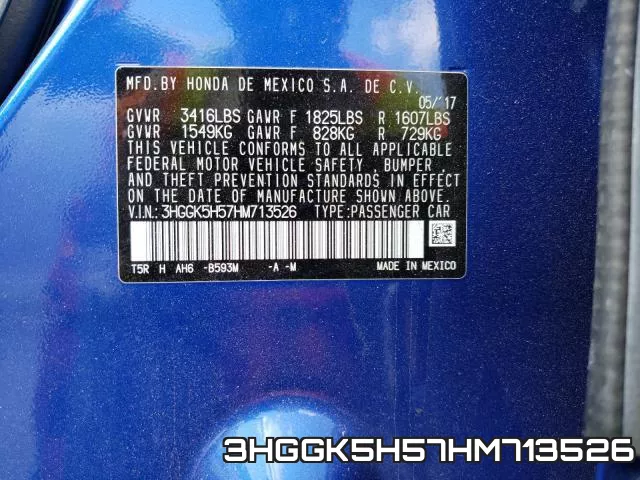 3HGGK5H57HM713526 фото 2