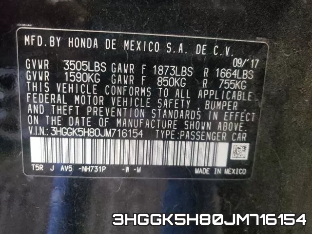 3HGGK5H80JM716154 фото 2