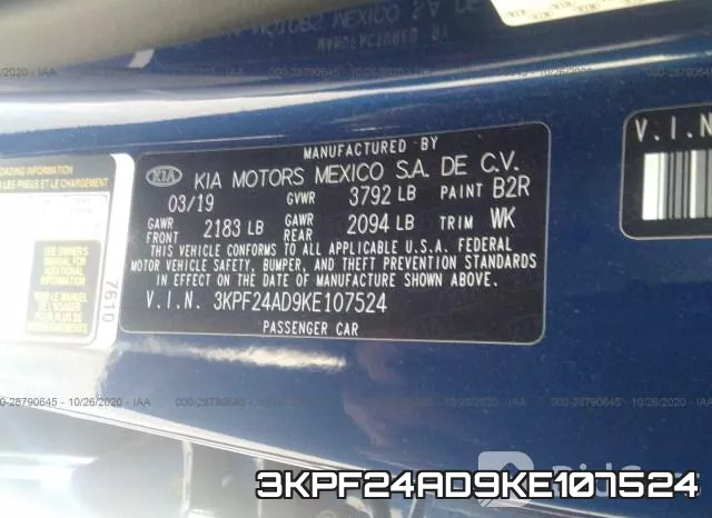 3KPF24AD9KE107524 фото 9