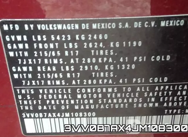 3VV0B7AX4JM108300 фото 10