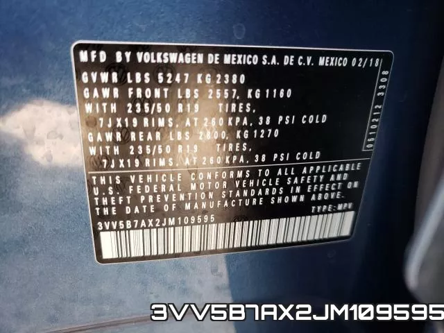 3VV5B7AX2JM109595 фото 2