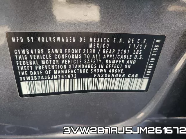 3VW2B7AJ5JM261672 фото 2