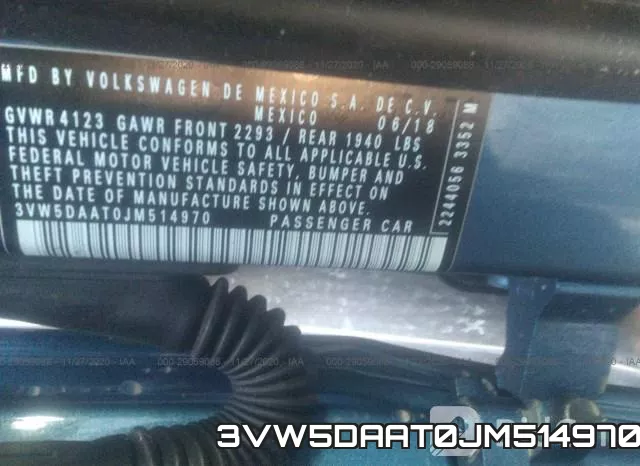 3VW5DAAT0JM514970 фото 9