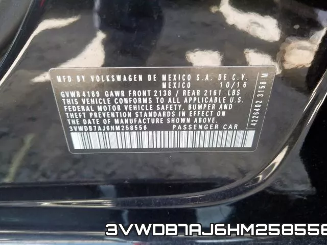 3VWDB7AJ6HM258556 фото 2