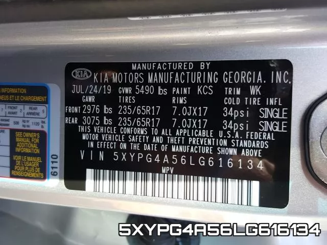 5XYPG4A56LG616134 фото 2