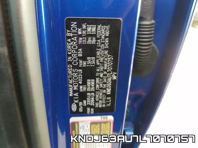 KNDJ63AU7L7070757 фото 2