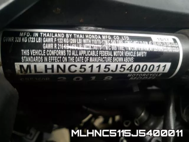 MLHNC5115J5400011 фото 2