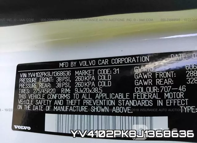 YV4102PK8J1368636 фото 10