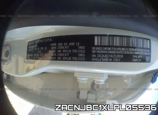 ZACNJBC1XLPL05536 фото 9