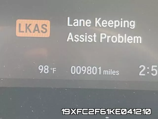 19XFC2F61KE041210 фото 7