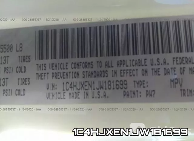 1C4HJXEN1JW181699 фото 10