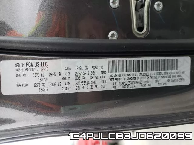 1C4PJLCB3JD620099 фото 2