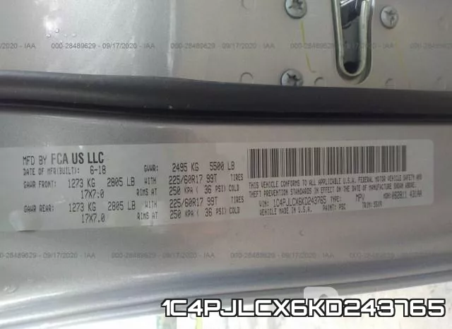 1C4PJLCX6KD243765 фото 10